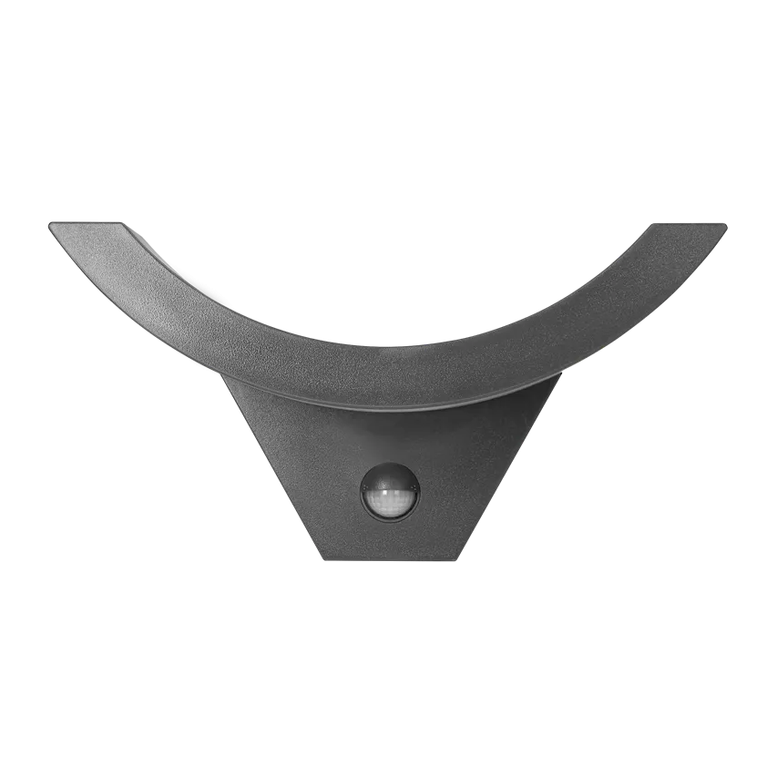 SPINEL LED 10W, Gartenleuchte mit Bewegungsmelder 140st, 800lm, IP54, 4000K, IK10, grau