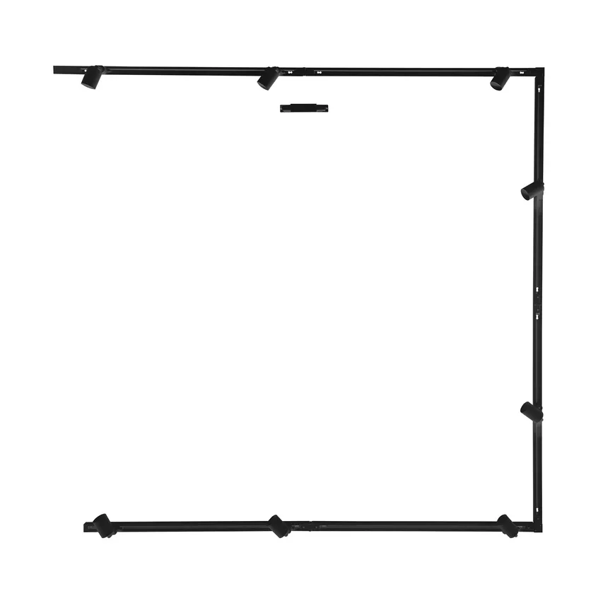 Satz mit 4 schwarzen Einkreissammelschienen 3018