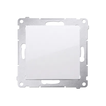 Schalter (Modul) einpolig glänzend polarweiß Kontakt Simon 54 Premium DW1A.01/11