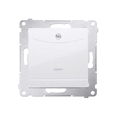 Schalter für Hotelkarte mit LED Nennstrom: 10A weiß Kontakt Simon 54 Premium DWH1.01/11