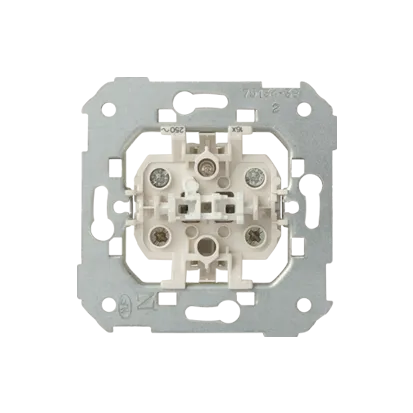 Schalter mit Kontrollleuchte "Ein" 2-polig 16AX Kontakt Simon 82 Detail 75134-39