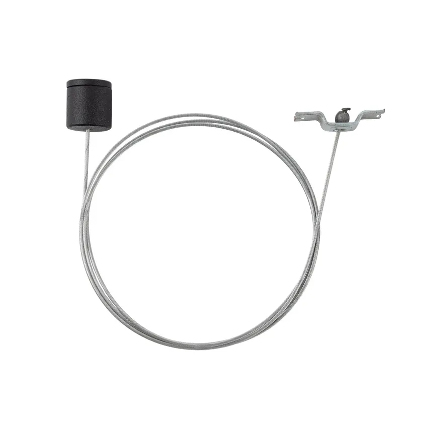 Schienenaufhängungsset 1-phasig schwarz/silbern