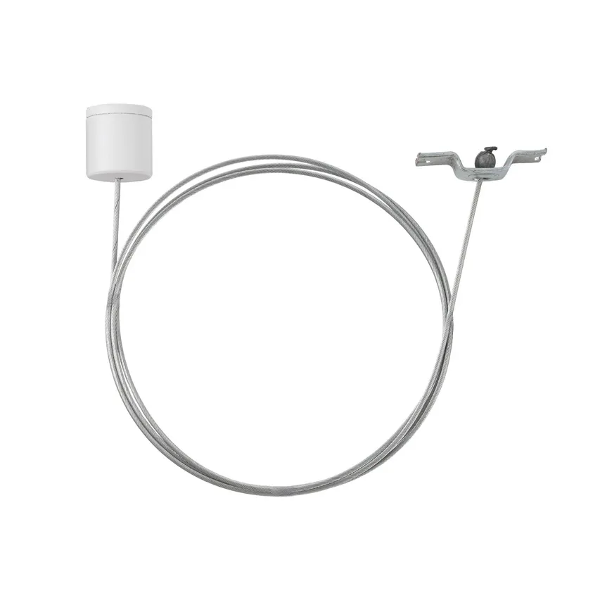 Schienenaufhängungsset 1-phasig weiß/silbern