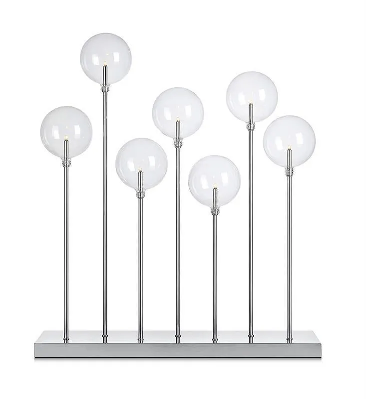 Schreibtischlampe MÄSTER 7L 7xE5 chrom