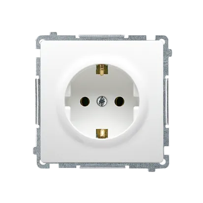 Schuko Steckdose  16A weiß Kontakt Simon BMGSz1.01/11