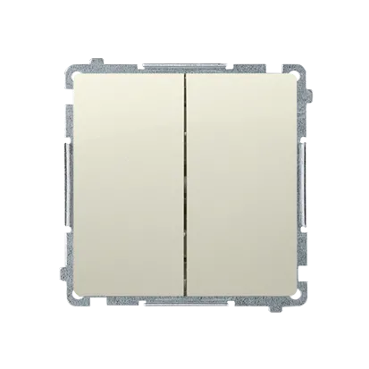 Serientaster-  Einsatz 16AX 250V beige matt Kontakt Simon BMP2.01/12