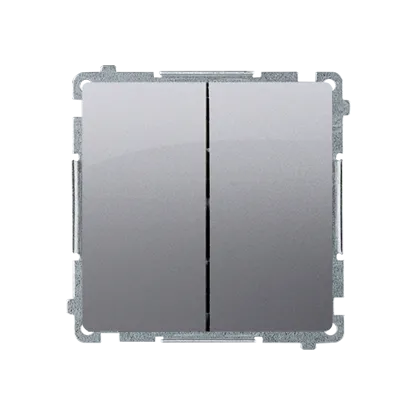 Serientaster-  Einsatz 16AX 250V inox met. Kontakt Simon BMP2.01/21