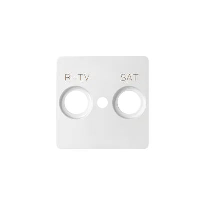 Simon 82 weißer RTV-SAT-Dosenabdeckung