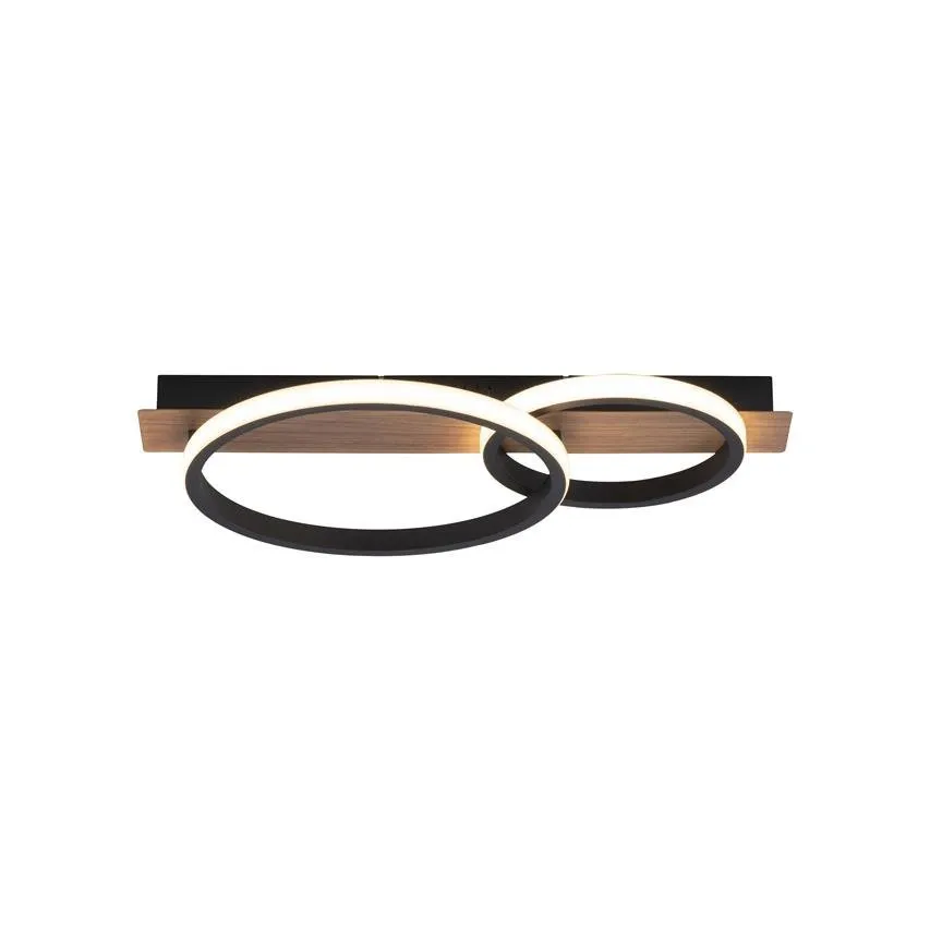 TROOPER LED Deckenleuchte 31W 3000K 3400lm Holz LeuchtenDirekt 15615-78 Zuma Line