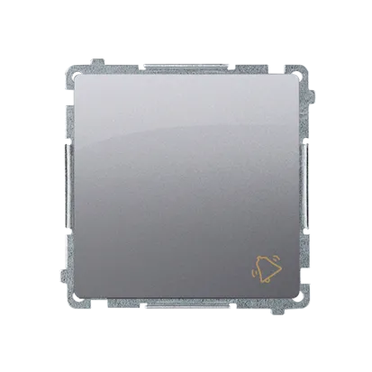 Taster Einsatz mit Aufdruck "Klingel" inox met. Kontakt Simon BMD1A.01/21