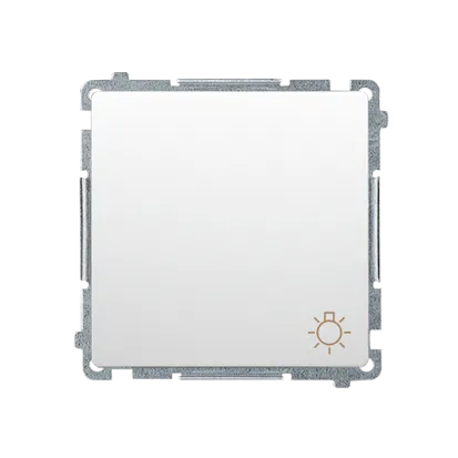 Taster Einsatz mit Aufdruck "Licht" weiß glänzend Kontakt Simon BMS1A.01/11