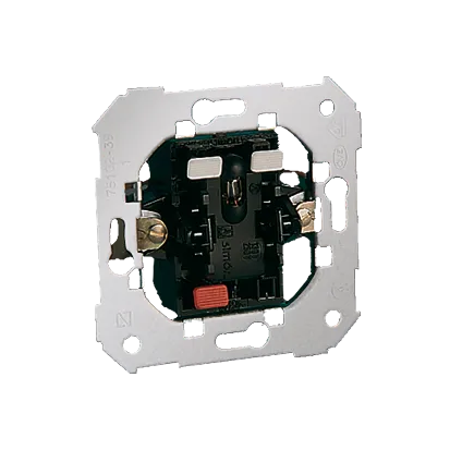 Taster- Einsatz mit LED 10AX Kontakt Simon 82 75160-39