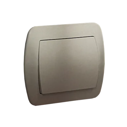 Taster/ Schließer 1polig Satin met. 10AX Kontakt Simon AW1/29