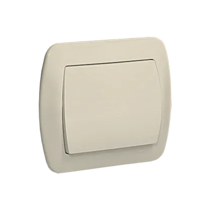 Taster/ Schließer 1polig beige matt 10AX Kontakt Simon AW1/12