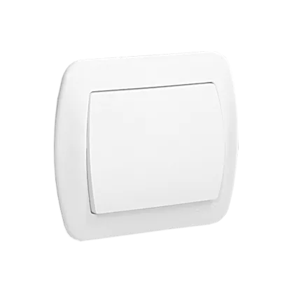 Taster/ Schließer 1polig weiß glänzend 10AX Kontakt Simon AW1/11