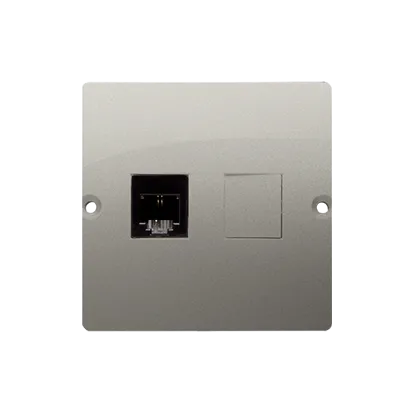 Telefondose 1fach RJ11 satin met. Kontakt Simon BMTF1.02/29