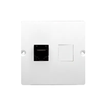 Telefondose 1fach RJ12 weiß glänzend Kontakt Simon BMT1.02/11