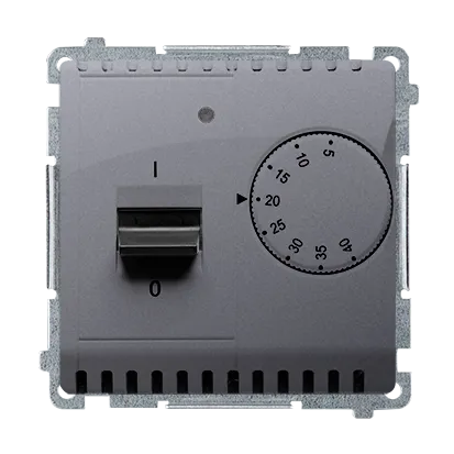 Temperaturregler mit Außensensor 16A Kontakt Simon silber matt BMRT10z.02/43