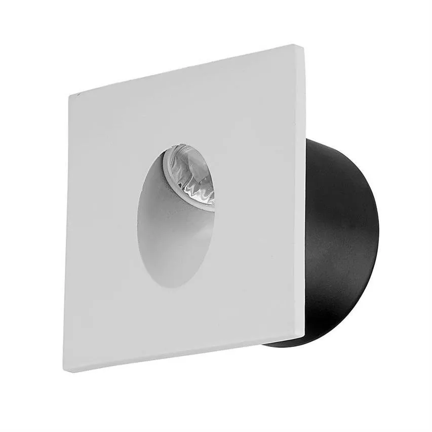 Treppenleuchte 3W LED Weiß quadratisch 230V neutral 4000K 270lm V-TAC