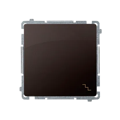 Treppenschalter 10AX 250V mit Aufdruck "Treppe" dunkelbraun matt Kontakt Simon BMW6.01/47