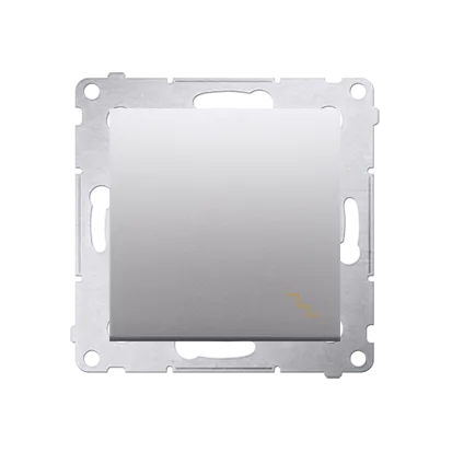 Treppenschalter (Modul) mit Aufdruck und Silber Kontakt Simon 54 Premium DW6.01/43