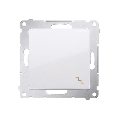 Treppenschalter (Modul) mit Aufdruck und Steckklemmen weiß Simon 54 Premium Kontakt Simon DW6.01/11