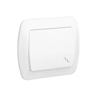 Treppentaster 1fach 10AX weiß glänzend Kontakt Simon AW6/11