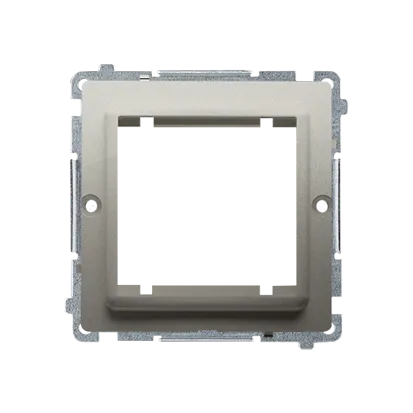 Übergangsadapter für Rahmen 45x45 mm  satin met. Kontakt Simon BMA45/29