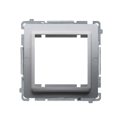 Übergangsadapter für Rahmen Standard 45x45mm Stahl inox Kontakt Simon BMA45M/21