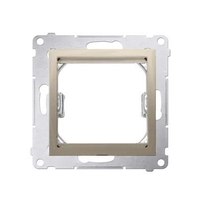 Übergangsadapter für Rahmen Standard 45x45mm gold matt Kontakt Simon DA45.01/44