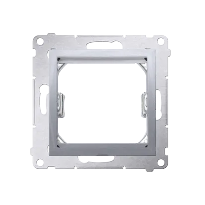 Übergangsadapter für Rahmen Standard 45x45mm silber matt Kontakt Simon DA45.01/43
