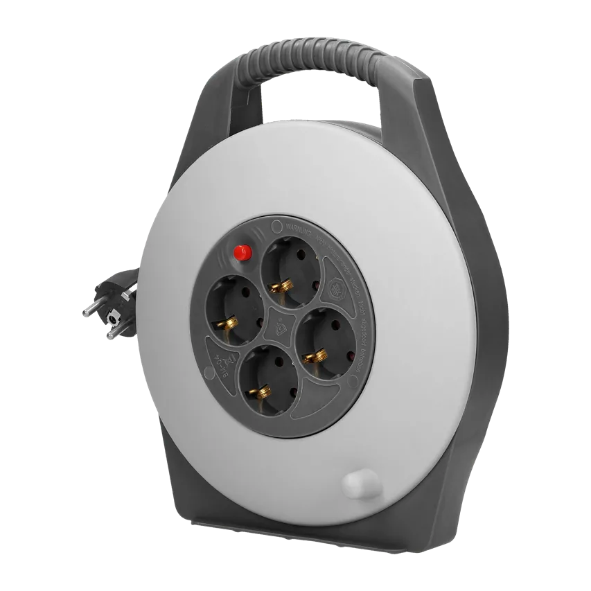 Verlängerungskabel, 4 Steckdosen 2P+Z (Schuko), PVC-Kabel H05VV-F 3x1mm2 , Länge 10m