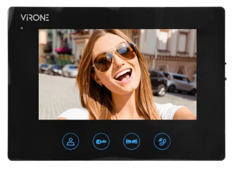 Videomonitor ohne Kopfhörer, Farbe, LCD 7", Gate-Steuerung, zur Erweiterung der PLUTON-Sets