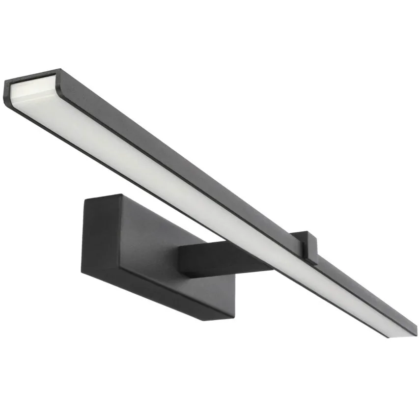 Wandleuchte über Spiegel ROA LED 60 Sand Schwarz, 4000K, IP44, schwarz, 60cm EDO777246 Edo Solutions