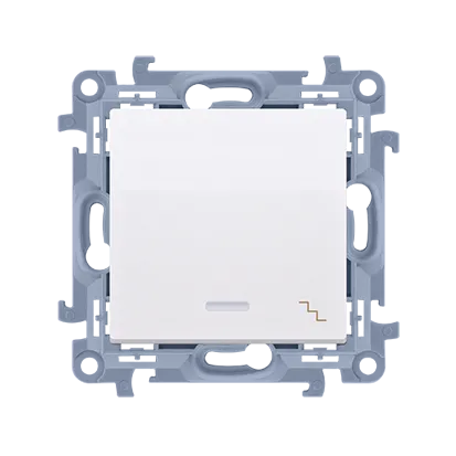 Wechselschalter mit LED-Beleuchtung (Modul) 10AX 250V weiß Simon 10