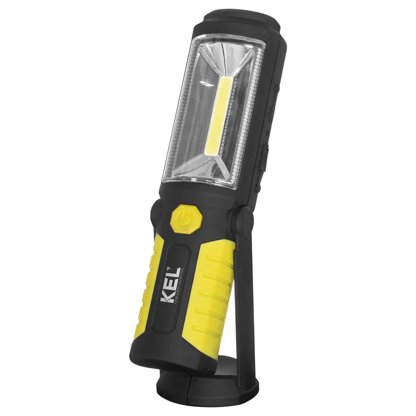 Wiederaufladbare Werkstatt-Taschenlampe mit Powerbank, Haken, Magnet 3W COB LED/5 LED