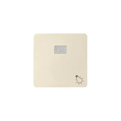 Wippe 1fach Aufdruck "Licht" für Schalter/ Taster mit LED beige matt Kontakt Simon 82 82016-30