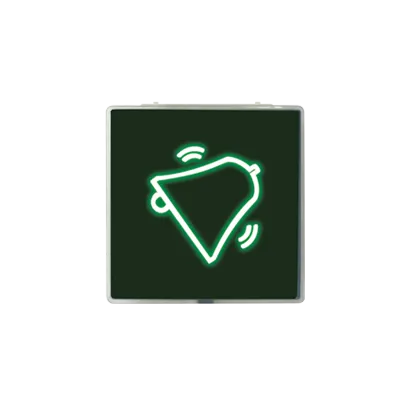 Wippe 1fach beleuchtet Aufdruck "Klingel" für Schalter/ Taster schwarz Kontakt Simon 82 82066-31