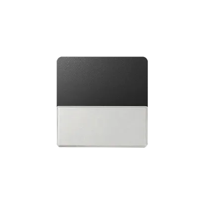 Wippe 1fach mit Beschriftungsfeld graphit matt Kontakt Simon 82 82063-38
