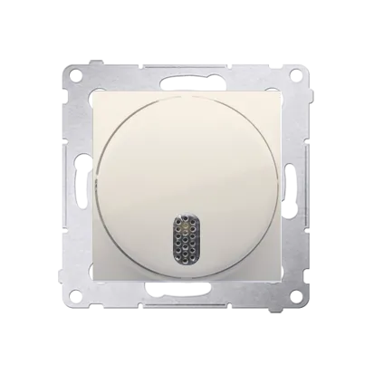 Wippe Klingel (Modul) 8–12 V~ rund cremeweiß matt Simon 54 Premium Kontakt Simon DDT1.01/41