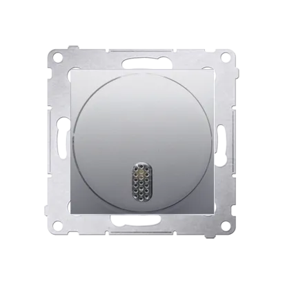 Wippe Klingel (Modul) rund silber matt Simon 54 Premium Kontakt Simon DDS1.01/43