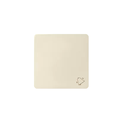Wippe mit Symbol Klingel beige matt 1fach Kontakt Simon 82  82017-31
