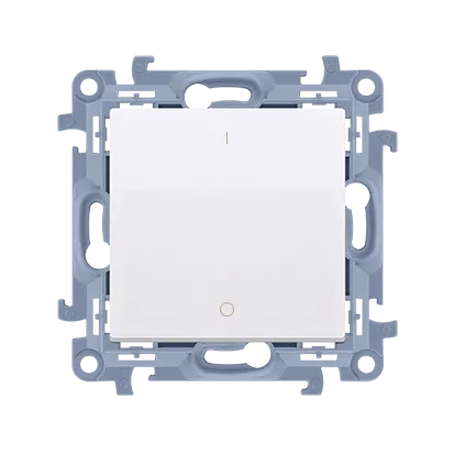 Zweipoliger Schalter (Modul) 10AX 250V weiß Simon 10