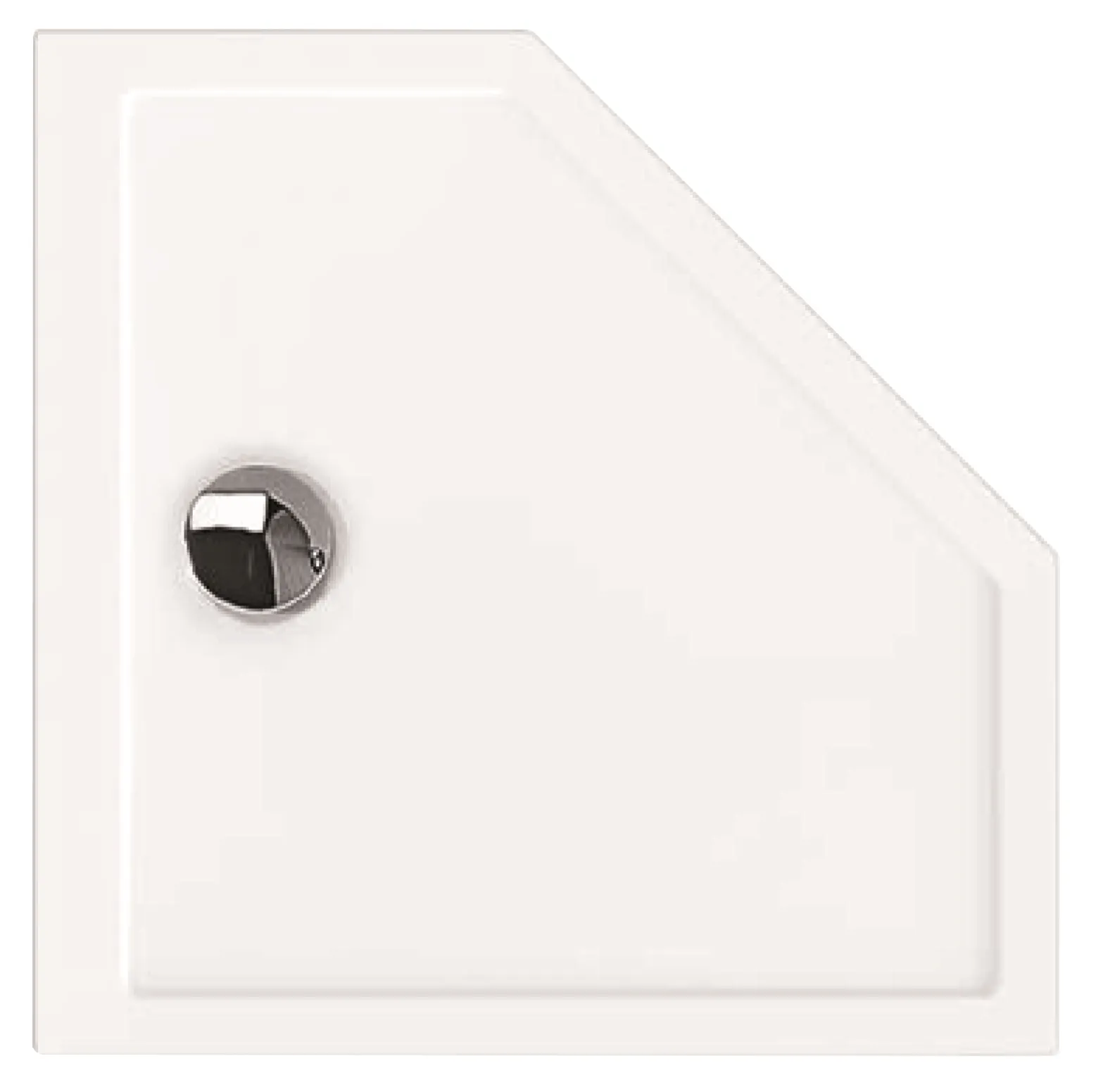 Hoesch fünfeck Duschwanne „Samar“ 900 × 900 mm