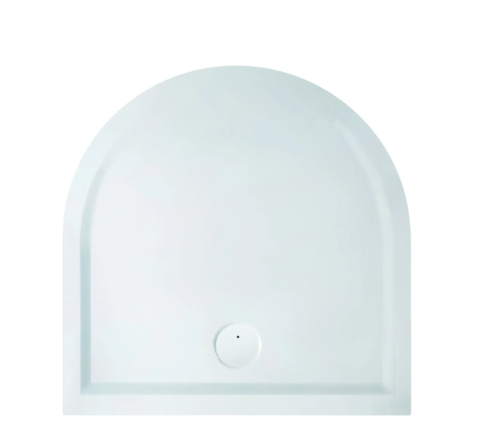 Duschwanne „Muna“ Halbkreis 100 × 100 cm in Weiß