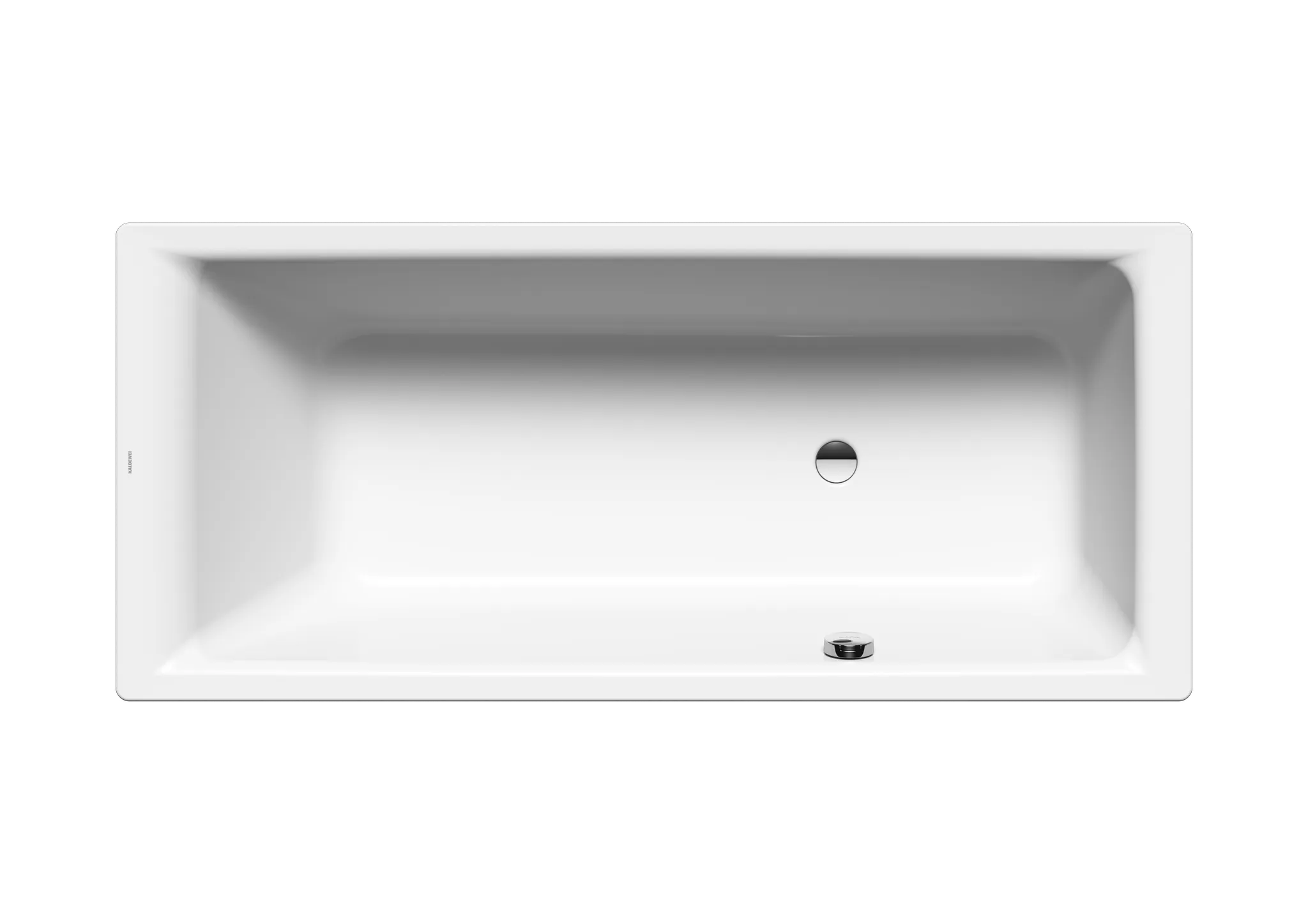 Kaldewei Badewanne „Puro“ rechteck 170 × 75 cm, ohne Grifflochbohrungen mit seitlicher Überlaufbohrung, in alpinweiß