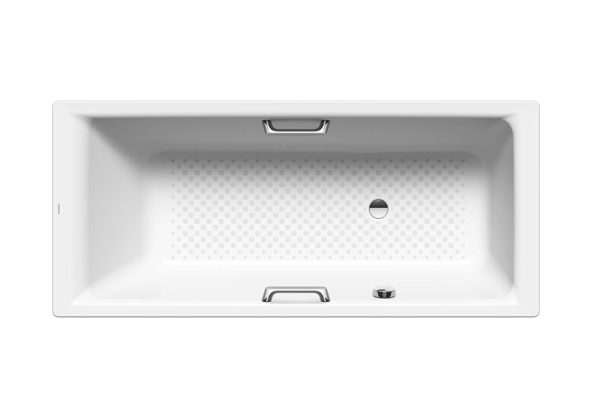 Kaldewei Badewanne „Puro“ Star rechteck 160 × 70 cm, mit Grifflochbohrungen mit seitlicher Überlaufbohrung, in alpinweiß
