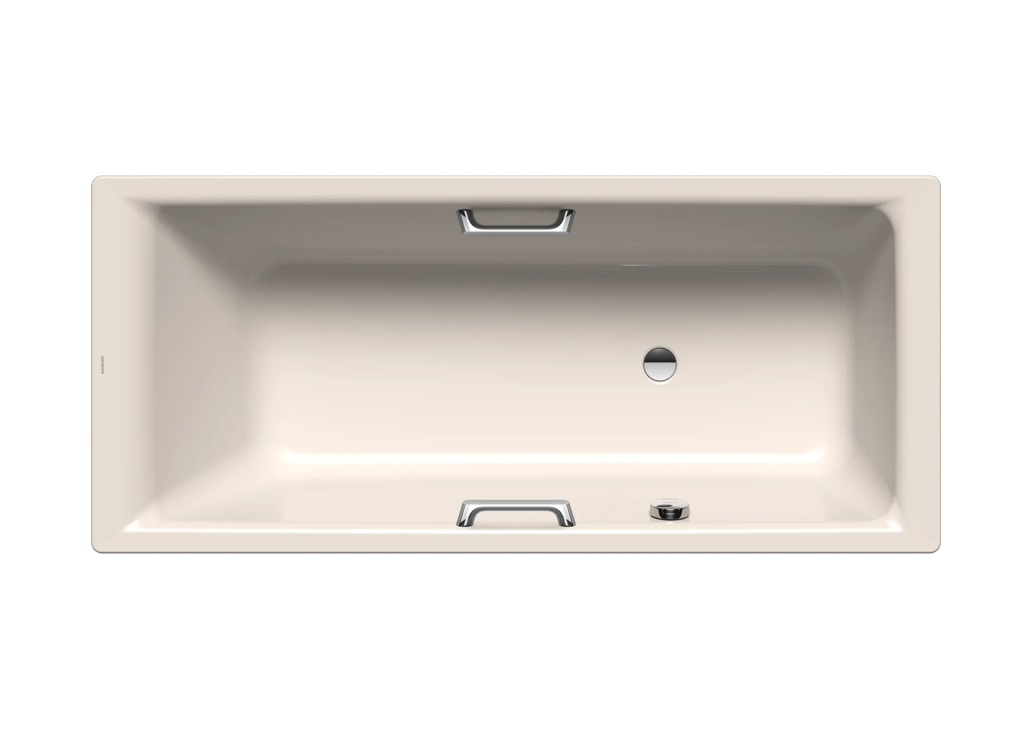 Kaldewei Badewanne „Puro“ Star rechteck 170 × 75 cm, mit Grifflochbohrungen mit seitlicher Überlaufbohrung, in pergamon