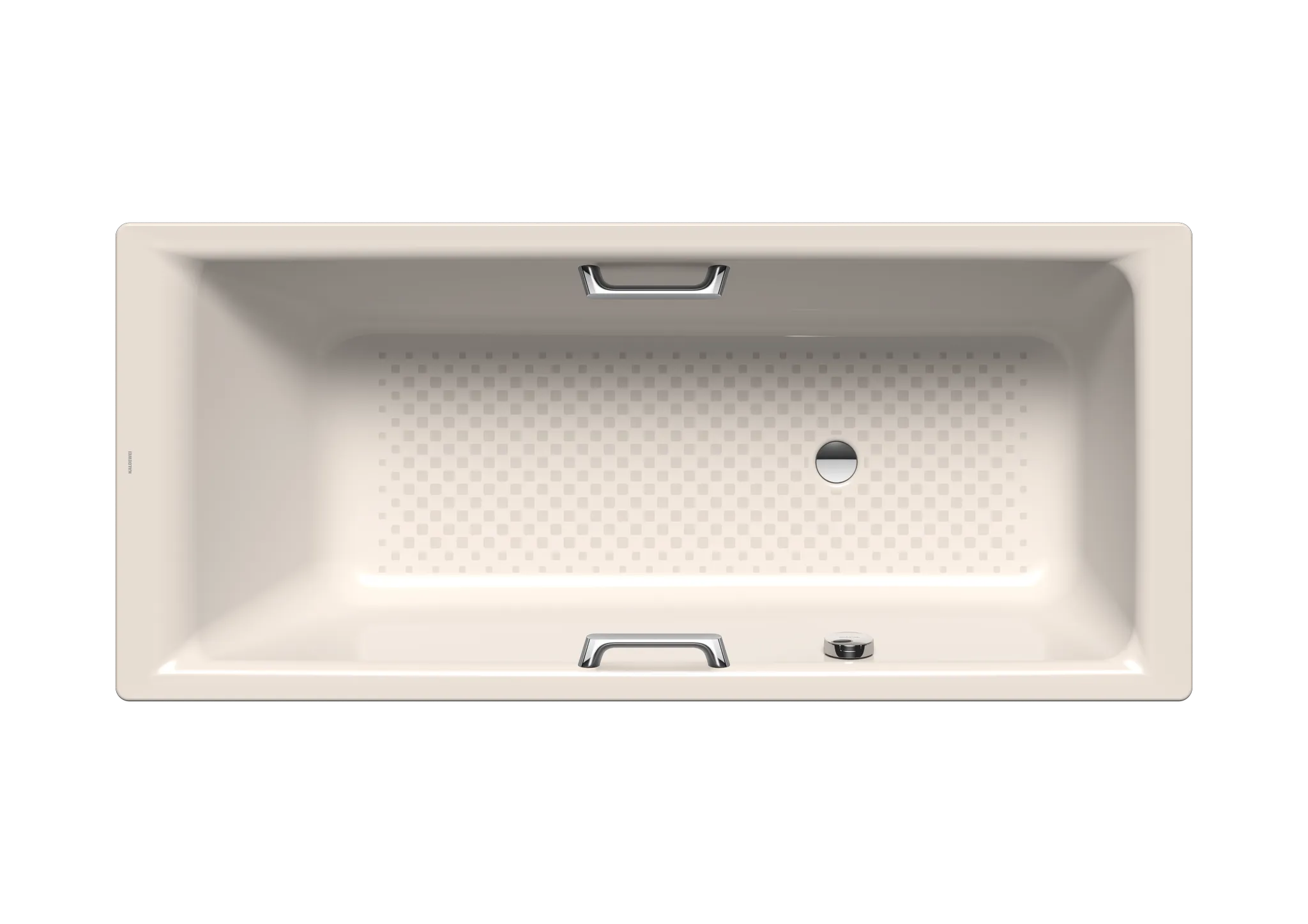 Kaldewei Badewanne „Puro“ Star rechteck 160 × 70 cm, mit Grifflochbohrungen mit seitlicher Überlaufbohrung, in pergamon