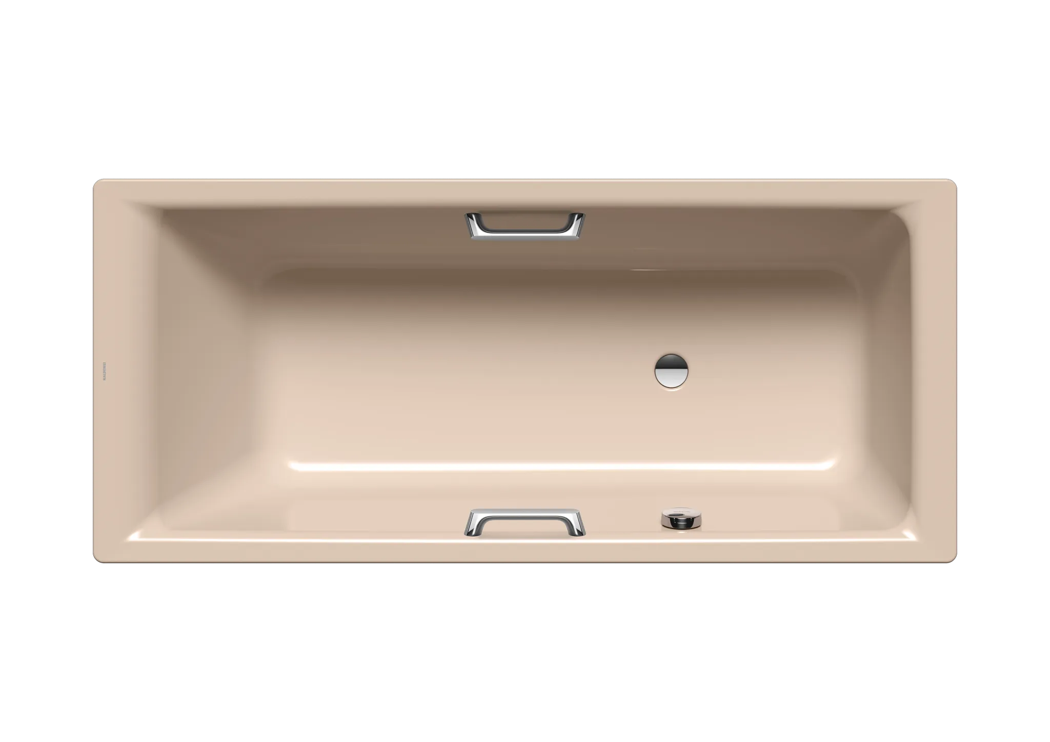 Kaldewei Badewanne „Puro“ Star rechteck 170 × 75 cm, mit Grifflochbohrungen mit seitlicher Überlaufbohrung, in bahamabeige